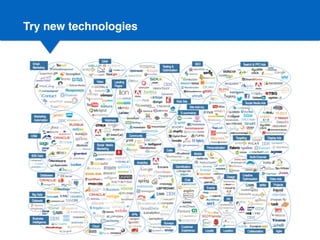 Try new technologies
 