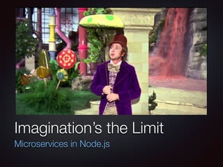 Text
Imagination’s the Limit
Microservices in Node.js
 