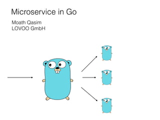 Microservice in Go
Moath Qasim
LOVOO GmbH
 