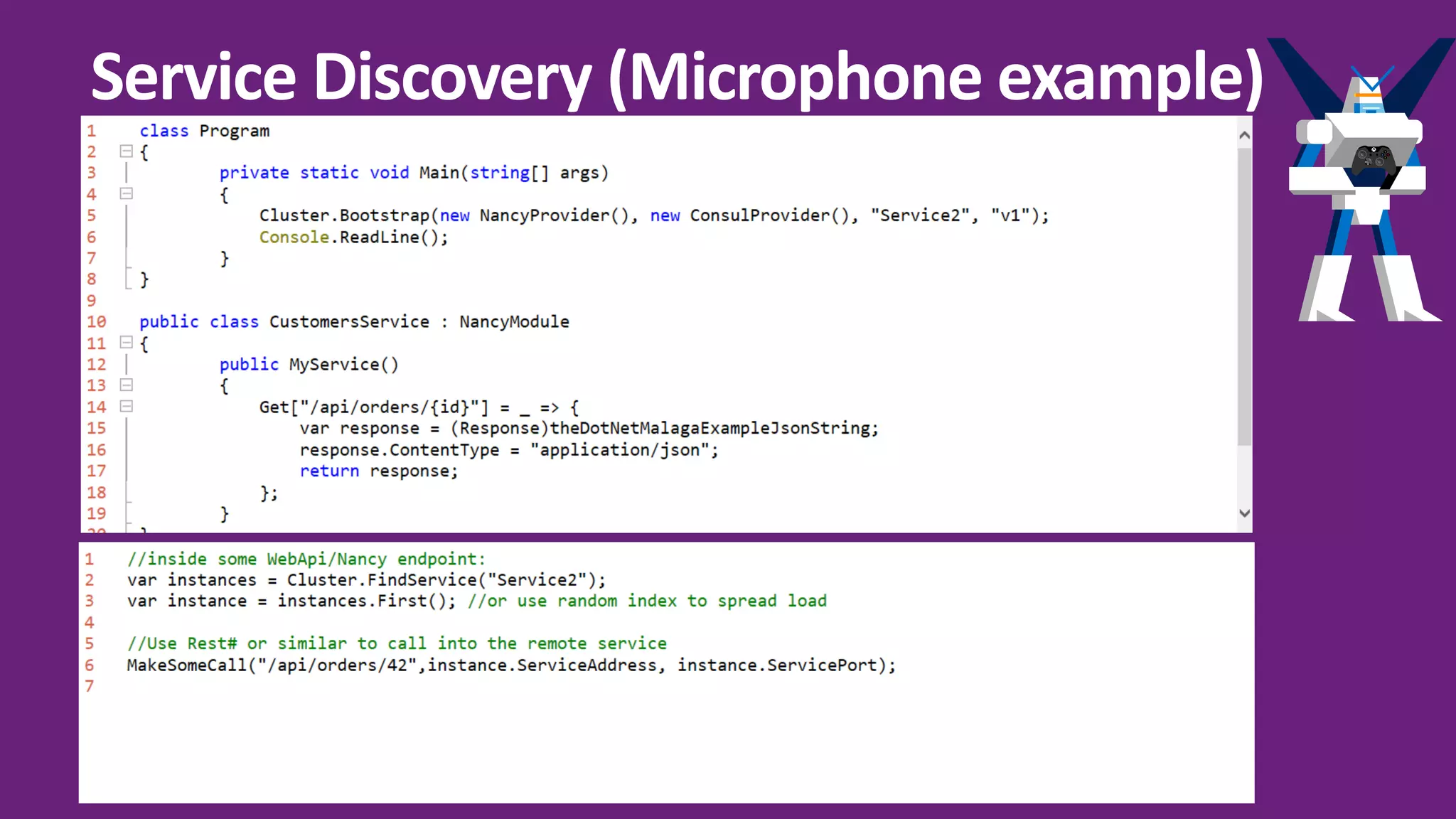 Service Discovery (Microphone example) 