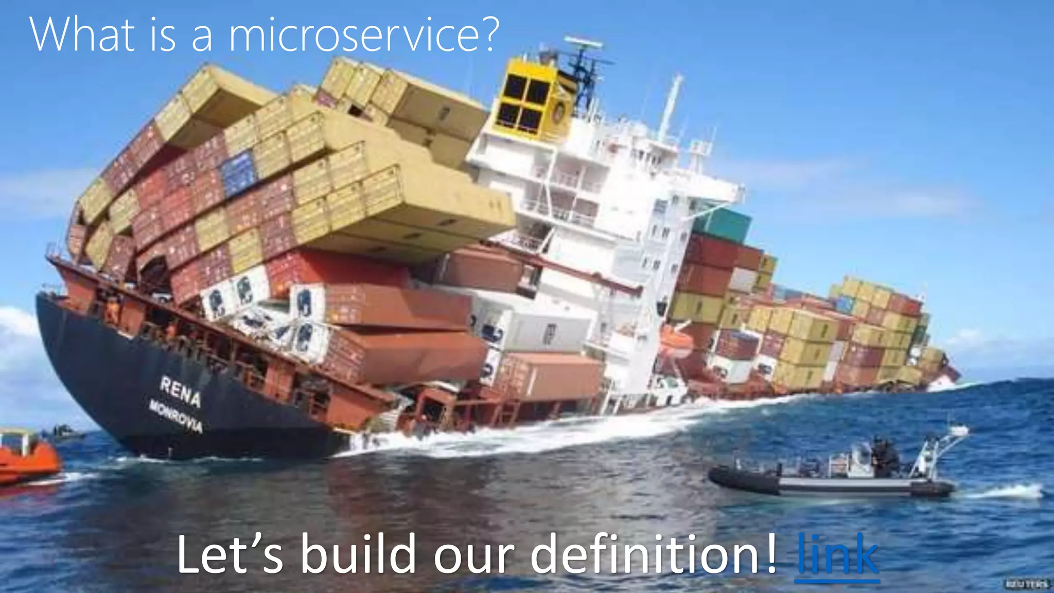 What is a microservice? Let’s build our definition! link 