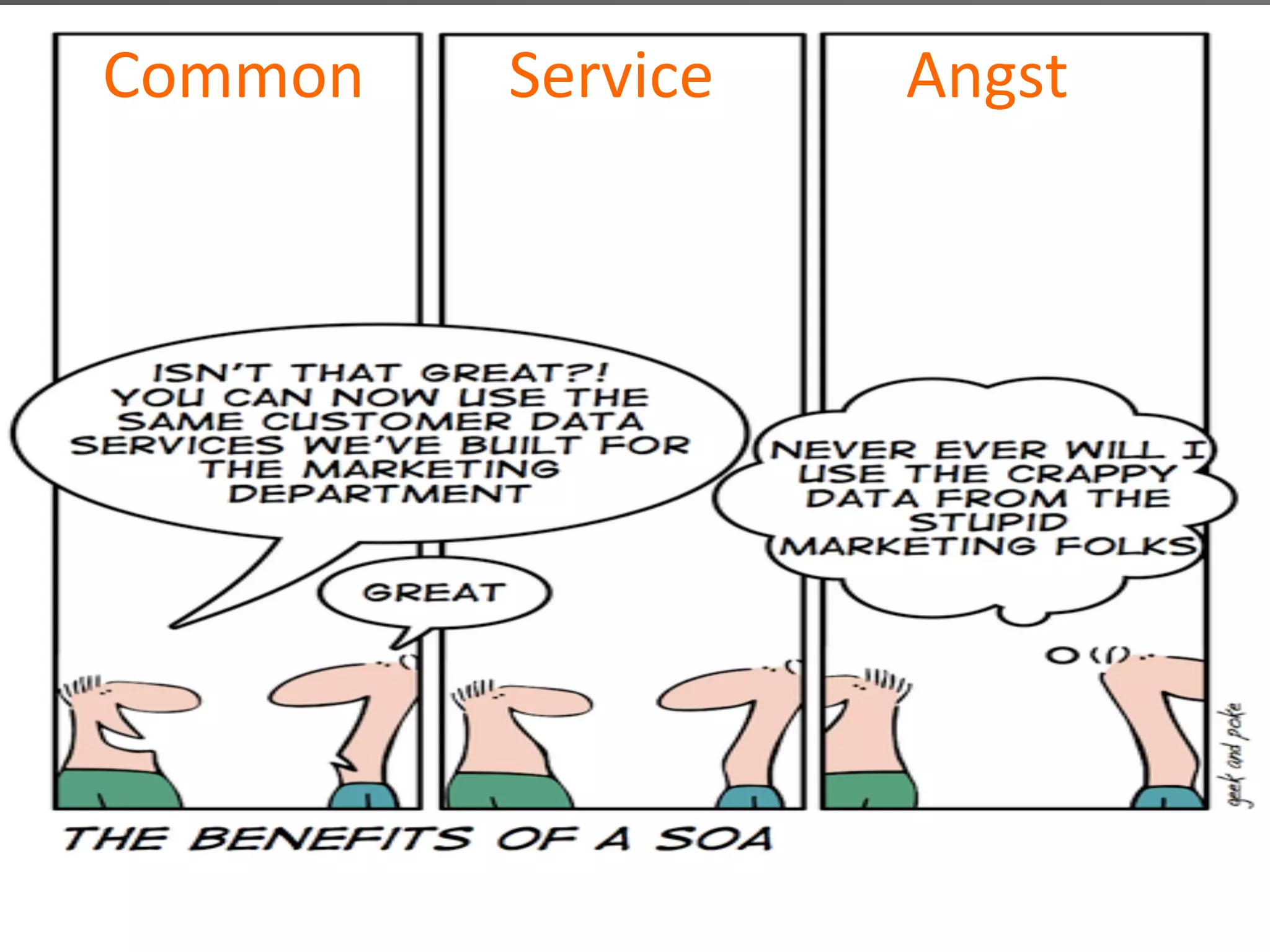 Common 
Service 
Angst 
 
