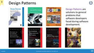 8/10/2018 59
Design Patterns are
solutions to general
problems that
software developers
faced during software
development.
Design Patterns3
(C) COPYRIGHT METAMAGIC GLOBAL INC., NEW JERSEY, USA
 