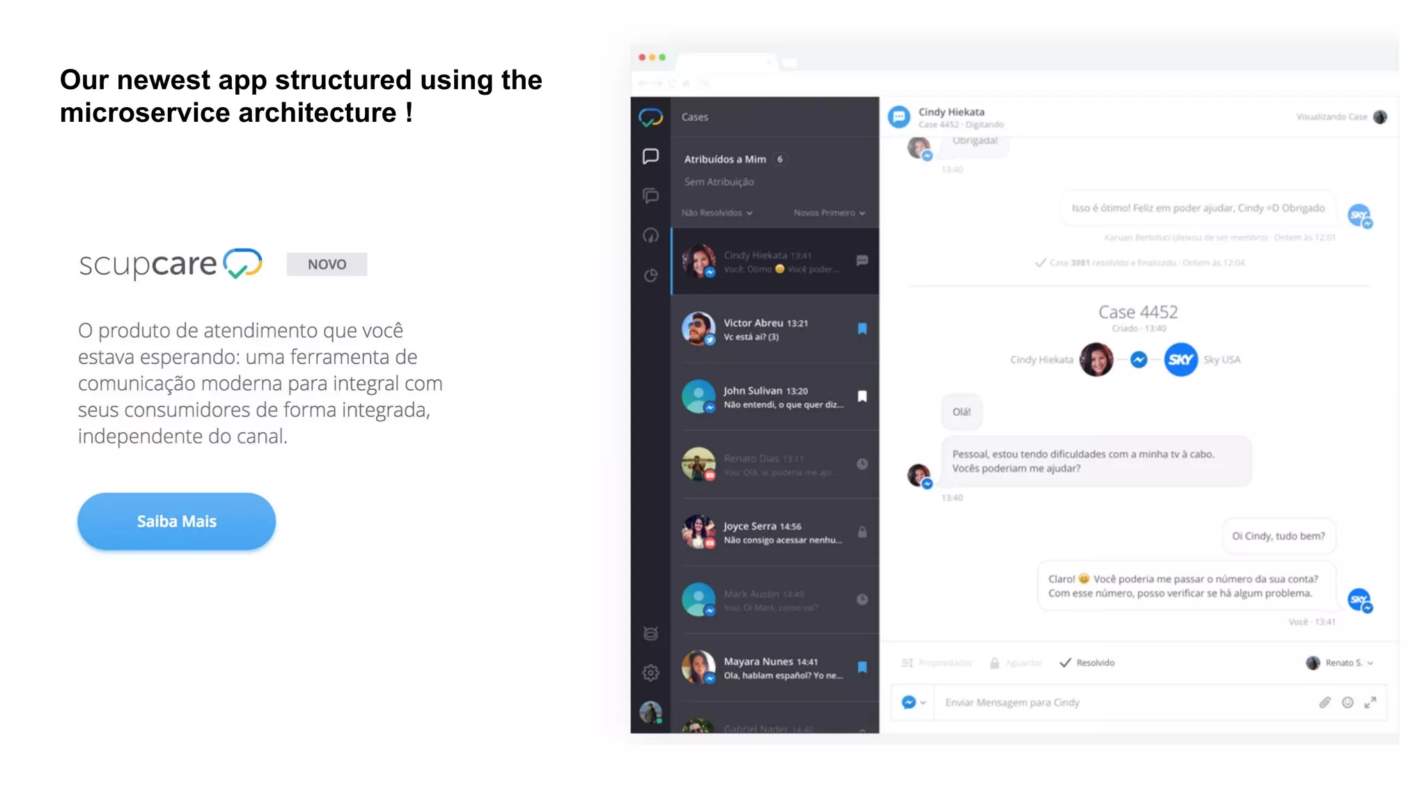 Our newest app structured using the
microservice architecture !
 