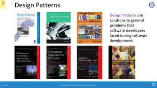 6/24/2018 52
Design Patterns are
solutions to general
problems that
software developers
faced during software
development....