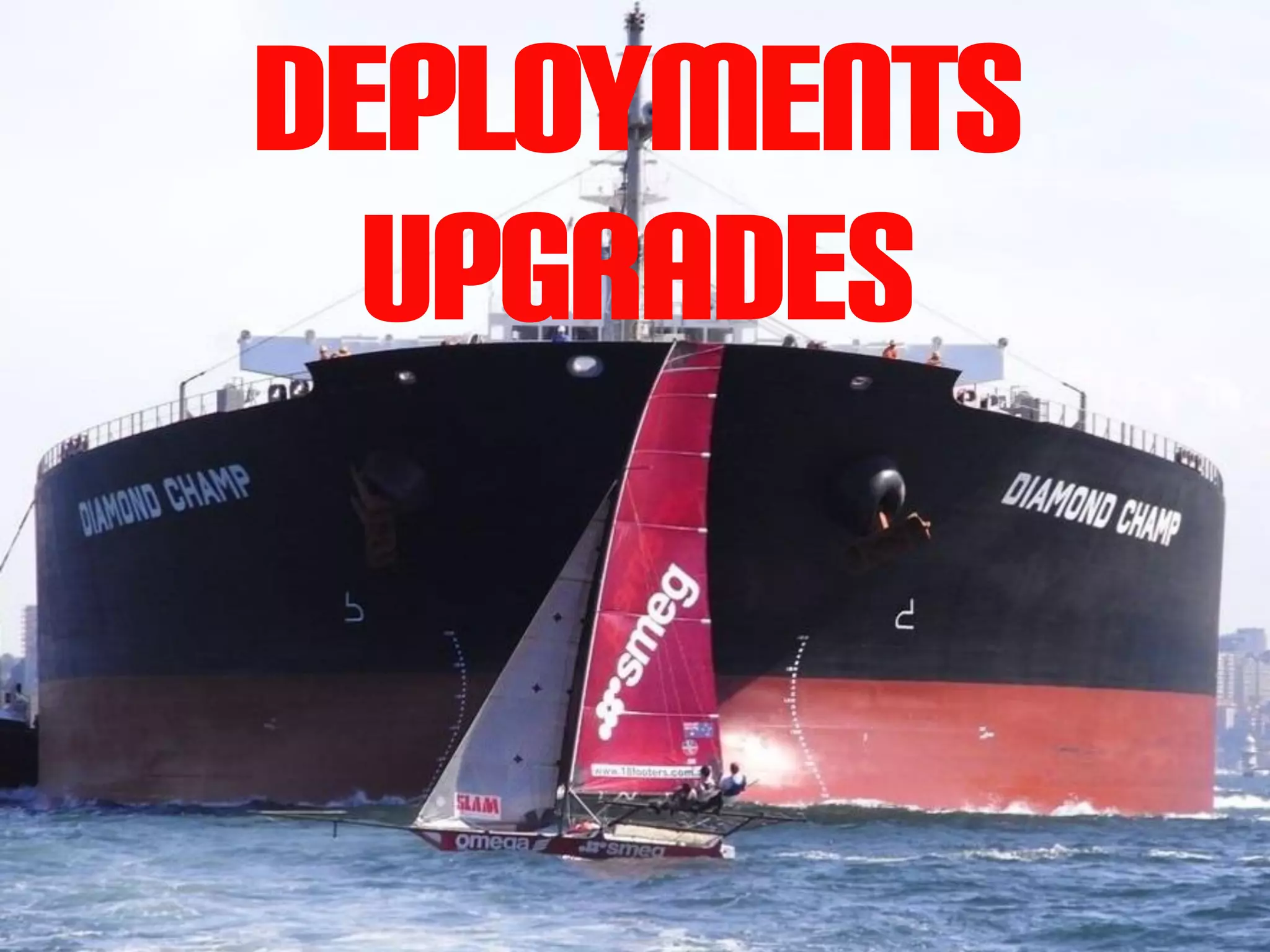 Deployments
upgrades
 