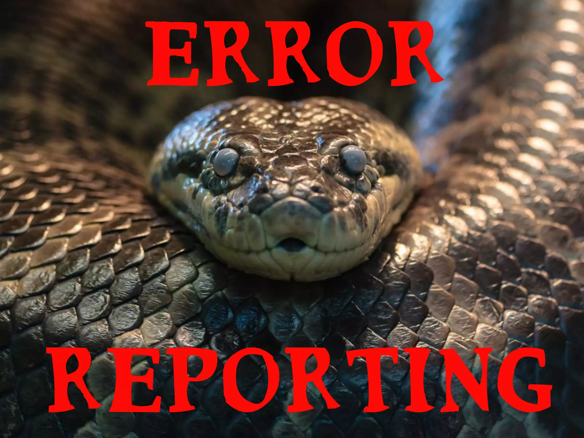 Error
reporting
 