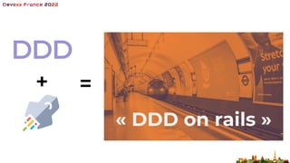 « DDD on rails »
DDD
+ =
 