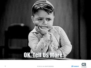 5 © 2015 CA. ALL RIGHTS RESERVED. inadarei
 