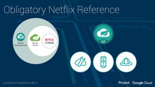 pivotal.io/roadshow #cnr
Obligatory Netflix Reference
 