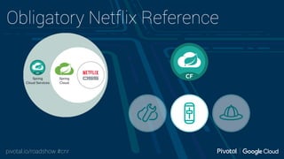 pivotal.io/roadshow #cnr
Obligatory Netflix Reference
 