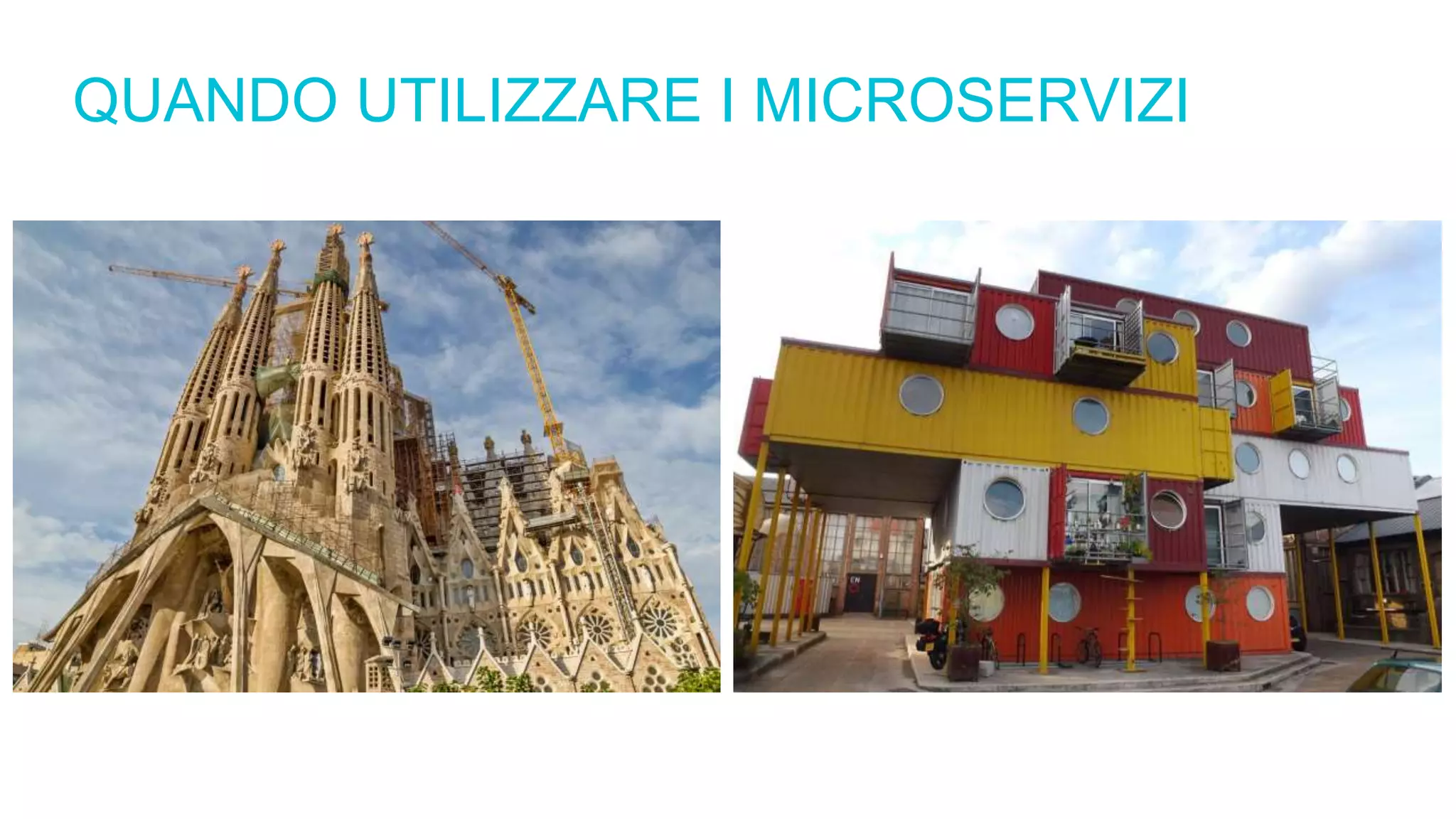 QUANDO UTILIZZARE I MICROSERVIZI
 
