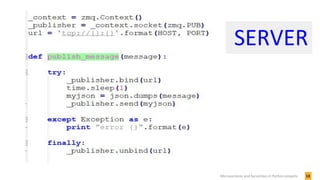 13Microservices and Serverless in Python projects
SERVER
 