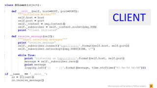 14Microservices and Serverless in Python projects
CLIENT
 