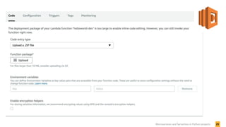 29Microservices and Serverless in Python projects
 