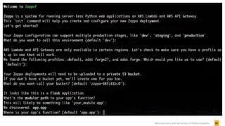 37Microservices and Serverless in Python projects
 