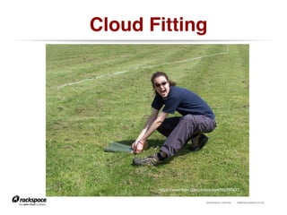 RACKSPACE® HOSTING | WWW.RACKSPACE.CO.UK
Cloud Fitting!
https://www.flickr.com/photos/egs/183990473
 