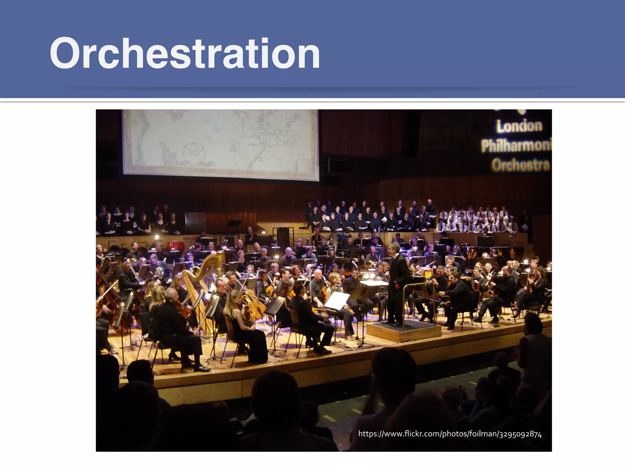 Orchestration!
https://www.ﬂickr.com/photos/foilman/3295092874	
  
 