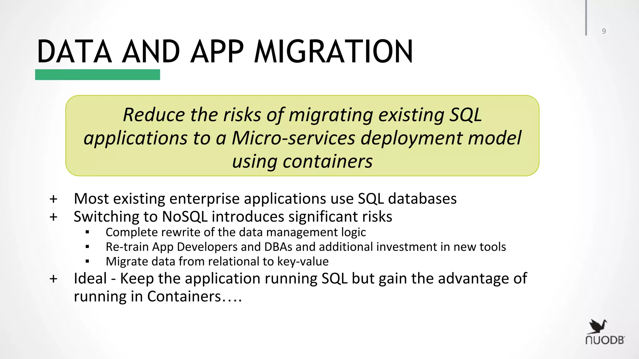 DATA AND APP MIGRATION ▪ ▪ ▪ … 