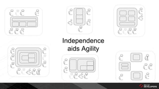 Independence
aids Agility
 