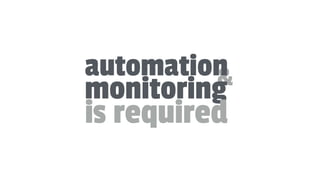 &automation
monitoring
is required
 