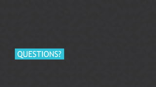 86CONFIDENTIAL
QUESTIONS?
 