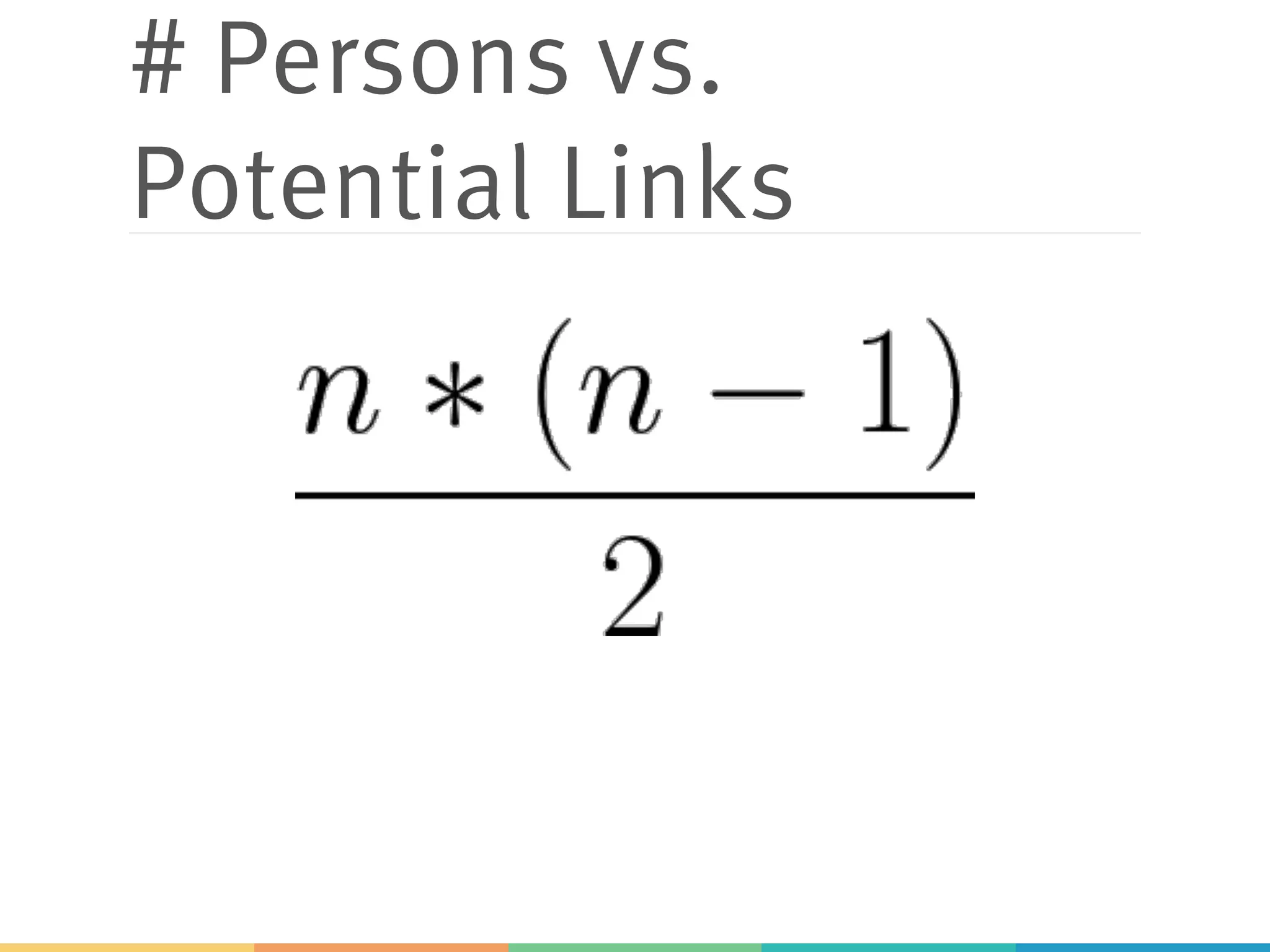 # Persons vs.
Potential Links
 