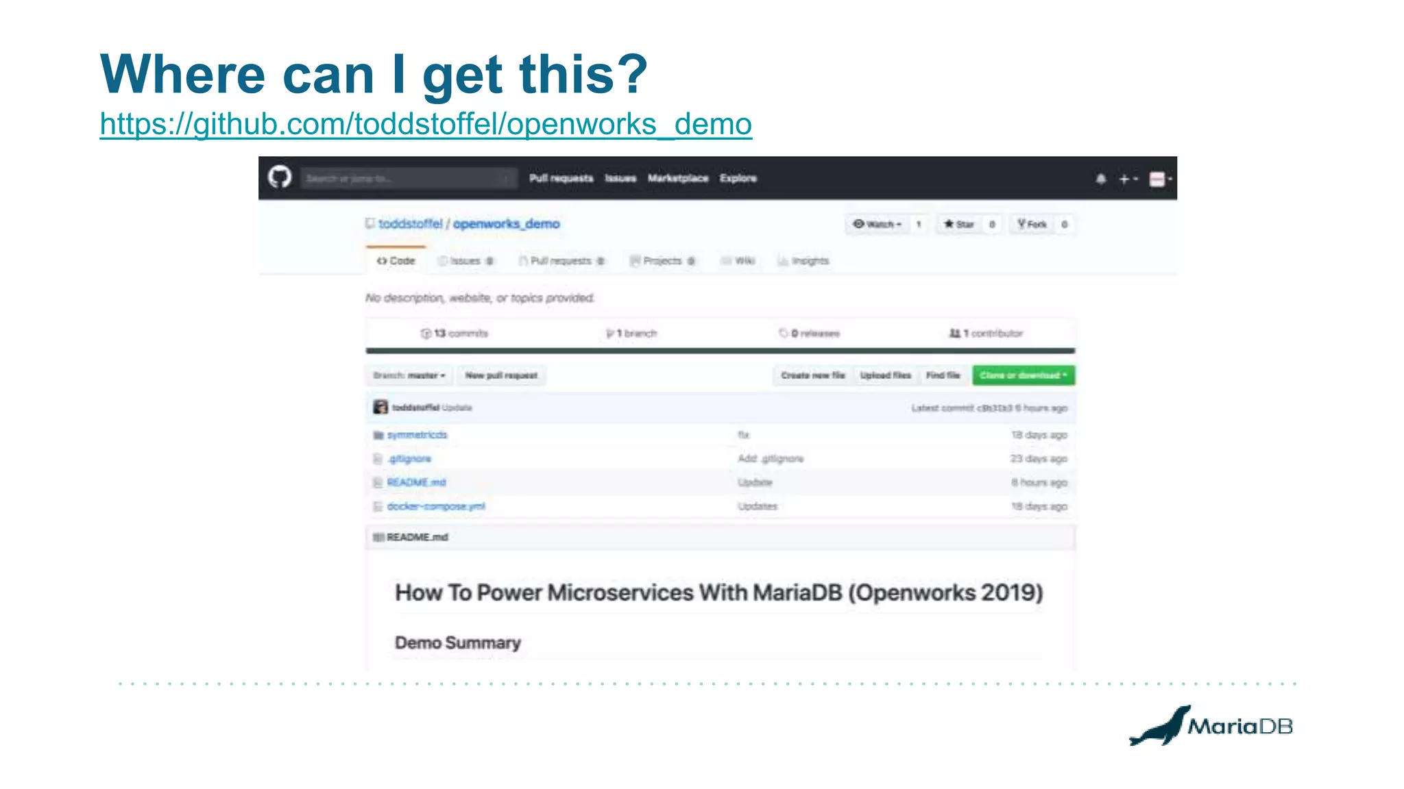 Where can I get this? https://github.com/toddstoffel/openworks_demo 