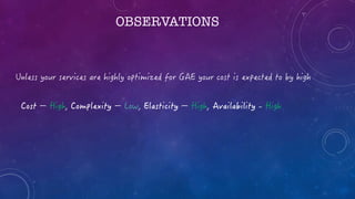 OBSERVATIONS
 