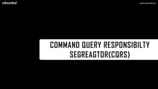 COMMAND QUERY RESPONSIBILTY
SEGREAGTOR(CQRS)
www.edureka.co
 