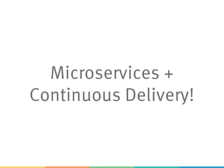 Microservices +
Continuous Delivery!
 