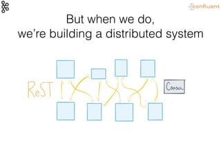 But when we do,
we’re building a distributed system
 