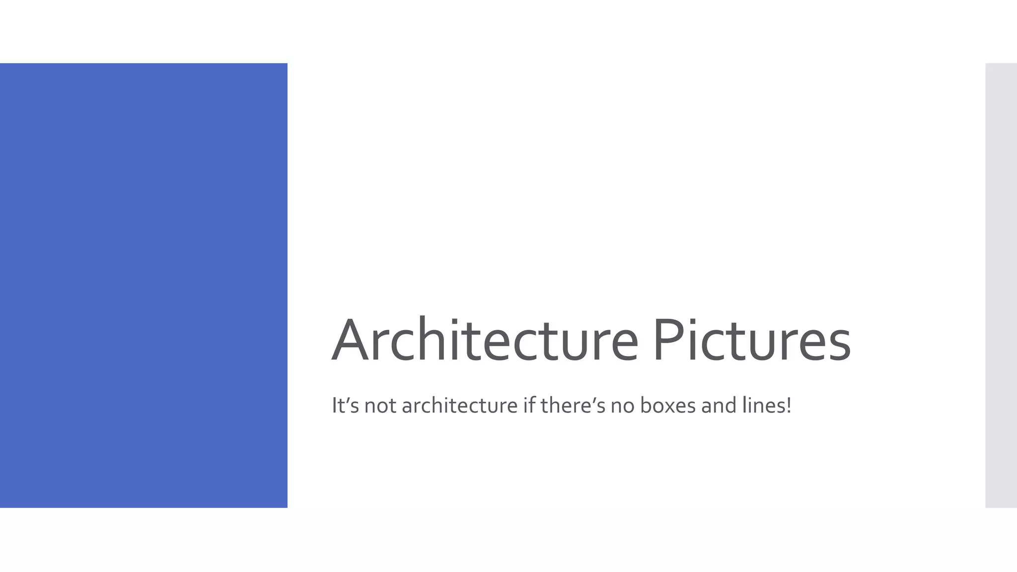 Architecture Pictures It’s not architecture if there’s no boxes and lines! 