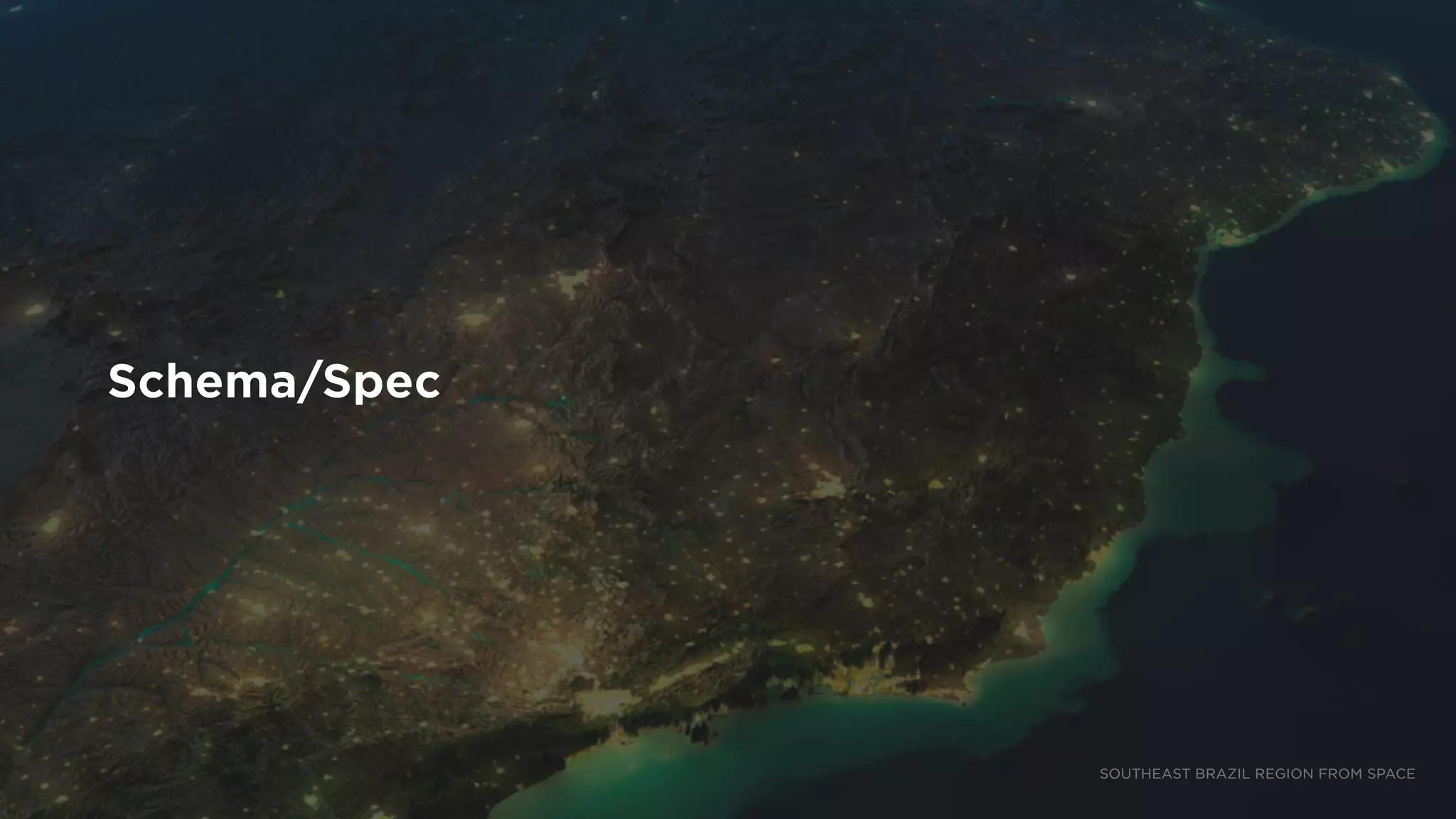 Schema/Spec
SOUTHEAST BRAZIL REGION FROM SPACE
 