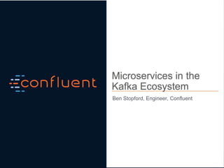 Ben Stopford, Engineer, Confluent
 