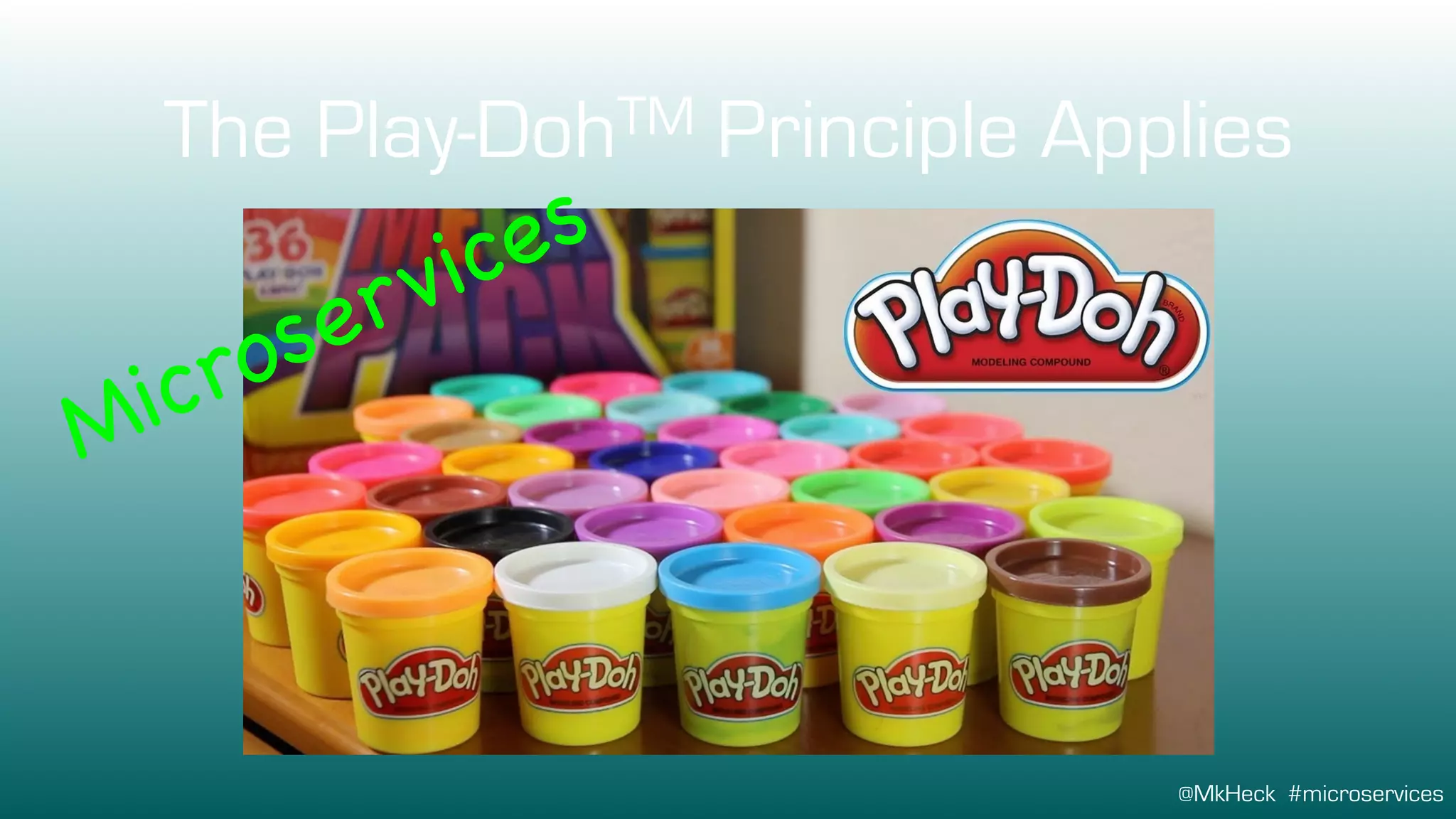 @MkHeck #microservices
The Play-DohTM Principle Applies
Microservices
 