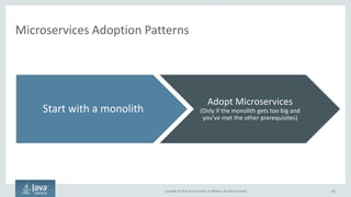 Copyright © 2016, Oracle and/or its affiliates. All rights reserved.
Problems to Solve With Microservices
101
Many, very sticky problems to solve
 