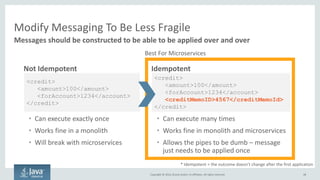 Copyright © 2016, Oracle and/or its affiliates. All rights reserved.
Remove All Hard-coded IPs, Host Names, etc
48
Use service discovery, DNS, etc instead. Everything should be dynamic
 