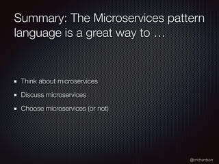 A pattern language for microservices - June 2021 | PDF