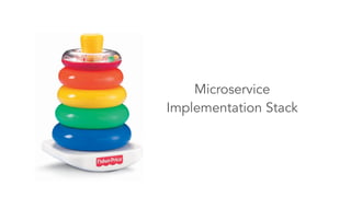Microservice 
Implementation Stack 
 
