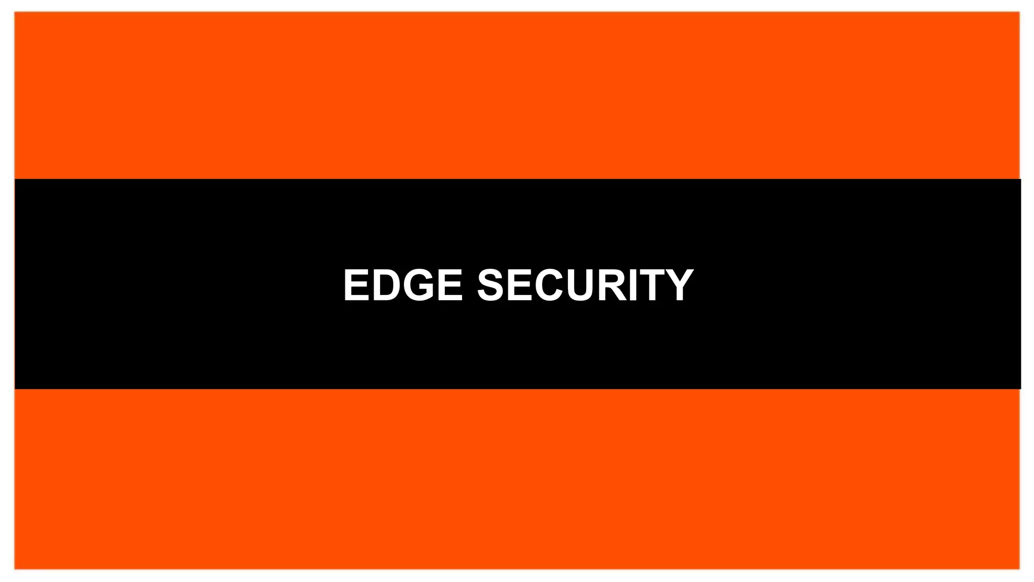 EDGE SECURITY
 