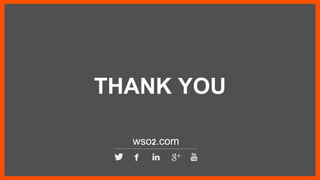 THANK YOU
wso2.com
 