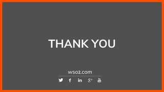 THANK YOU
wso2.com
 
