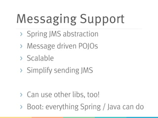Simple Infrastructure
> One pom.xml
> …or Gradle / Ant
> Very few dependencies
> One plug in
> Versions defined
 