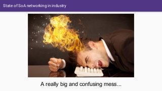 State of SoA networking in industry
A really big and confusing mess...
 
