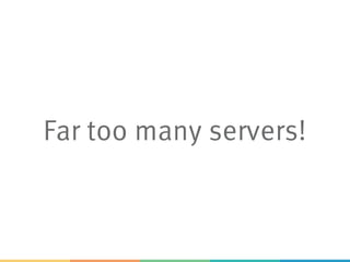 Far too many servers!
 