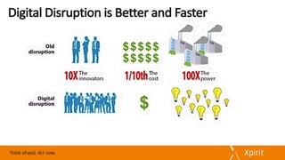 Digital	Disruption	is	Better	and	Faster
 