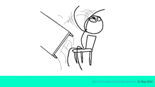 Marcin Grzejszczak @mgrzejszczak, 21 May 2016
 