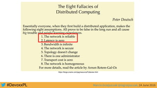 Marcin Grzejszczak @mgrzejszczak, 24 June 2016
https://blogs.oracle.com/jag/resource/Fallacies.html
 