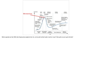 ä
Weil es gerade auf der Mitte des Hypecycles angekommen ist, und es jetzt einfach jeder machen muss? Oder gibt es auch gute Gründe?
 